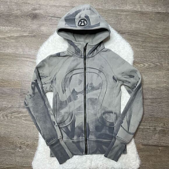 Lululemon Scuba Hoodie Special Edition Size 4 Grey Full Zip Sweatshirt - Picture 2 of 11